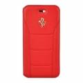 Кожаный чехол книжка Ferrari для iPhone 7 / 8 488 (Gold) Booktype Leather Red, FESEGFLBKP7RE