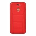 Кожаный чехол книжка Ferrari для iPhone 7 / 8 488 (Gold) Booktype Leather Red, FESEGFLBKP7RE