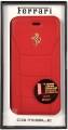 Кожаный чехол книжка Ferrari для iPhone 7 / 8 488 (Gold) Booktype Leather Red, FESEGFLBKP7RE