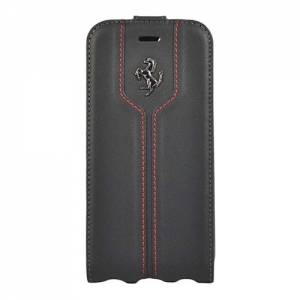 Купить кожаный чехол с флипом Ferrari для iPhone 7 / 8 Montecarlo Flip Leather Black, FEMTFLP7BL