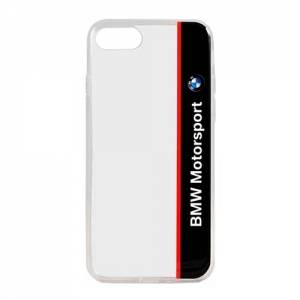 Купить гелевый чехол накладка BMW для iPhone 7 / 8 Motorsport Transparent Hard TPU Navy, BMHCP7TVNA