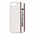 Гелевый чехол накладка BMW для iPhone 7 / 8 Motorsport Transparent Hard TPU White, BMHCP7TVWH