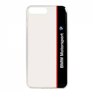 Купить гелевый чехол накладка BMW для iPhone 7 Plus / 7+ / 8 Plus / 8+ Motorsport Transparent Hard TPU Navy, BMHCP7LTVNA