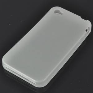 Силиконовый чехол для iPhone 4S и iPhone 4 Прозрачный светится в темноте