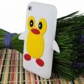 Силиконовый 3D чехол в форме пингвина Penguin для iPod Touch 4 (белый)