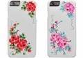 Чехол накладка iCover для iPhone 6/6S HP Sweet Rose Red (IP6/4.7-HP/W-SR/R), красные цветы с листьями на белом фоне