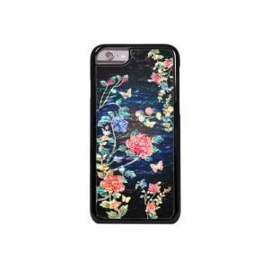 Купить чехол накладку iCover для iPhone 6/6S Mother of Pearl 09 (IP6/4.7-MP-BK/FL02), цветы на черном фоне