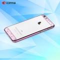 Чехол накладка со стразами для iPhone 6/6S прозрачный Comma Crystal Bling - Rose Pink