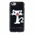 Гелевый чехол накладка для iPhone 6/6S Karl Lagerfeld Monster Choupette Hard Black (KLHCP6MC2BK)