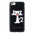 Гелевый чехол накладка для iPhone 6 Plus / 6S Plus Karl Lagerfeld Monster Choupette Hard Black (KLHCP6LMC2BK)