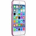 Чехол накладка со стразами для iPhone 6/6S прозрачный Comma Crystal Flora - Rose Pink