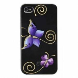 Купить Чехол накладка iCover для iPhone SE / 5S / 5 Hand Printing Butterfly бабочка ручная роспись IP5-HP/BK-BF/BK онлайн online интернет-магазин