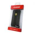 Карбоновый чехол накладка для iPhone 4/4S Ferrari Hard Challenge, Black (FECHIP4G)