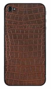 Купить Кожаная наклейка ZAGG LEATHERSkin для iPhone 4 / 4S (Alligator) онлайн online интернет-магазин