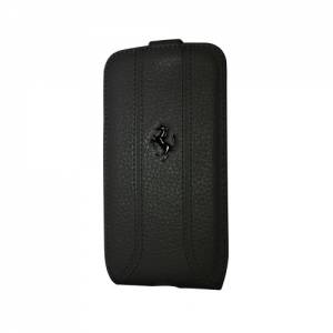 Купить кожаный чехол с флипом для Samsung Galaxy S4 Ferrari FF-Collection Flip Black (FEFFFLS4BL)