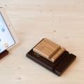 Подставка деревянная WoodFrame Mini для любых смартфонов темно-коричневая (dark)