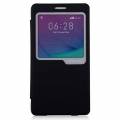 Кожаный чехол книжка для Samsung Galaxy Note 4 - Momax Flip View Case (черный)