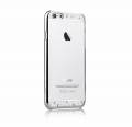 Чехол накладка со стразами для iPhone 6/6S прозрачный Comma Crystal Bling - Silver