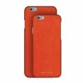 Алькантаровый чехол накладка для iPhone 6/6S Moodz Alcantara Hard Goya (light red), MZ656058