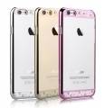 Чехол накладка со стразами для iPhone 6/6S прозрачный Comma Crystal Bling - Rose Pink