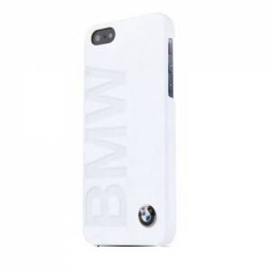 Купить кожаный чехол накладку BMW для iPhone 5C Logo Signature Hard White (BMHCPMLOW)