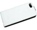 Кожаный чехол с флипом для iPhone 5C Ferrari FF-Collection Flip White (FEFFFLPMWH)