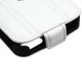 Кожаный чехол с флипом для iPhone 5C Ferrari FF-Collection Flip White (FEFFFLPMWH)