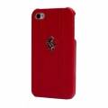 Кожаный чехол накладка для iPhone 5C Ferrari FF-Collection Hard Red (FEFFHCPMRE)