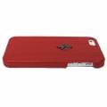 Кожаный чехол накладка для iPhone 5C Ferrari FF-Collection Hard Red (FEFFHCPMRE)