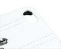 Кожаный чехол накладка для iPhone 5C Ferrari FF-Collection Hard White (FEFFHCPMWH)