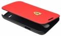 Кожаный чехол книжка для Samsung Galaxy S4 Mini Ferrari Scuderia Booktype Rub Red (FESCRUFLHS4MRE)