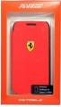 Кожаный чехол книжка для Samsung Galaxy S4 Mini Ferrari Scuderia Booktype Rub Red (FESCRUFLHS4MRE)
