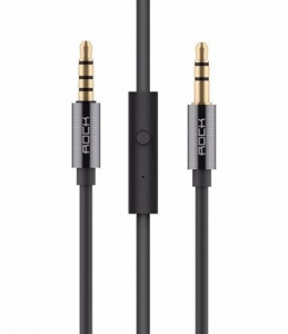 Купить кабель AUX 3.5mm с пультом и микрофоном Rock Multifunctional Audio Cable (RAU0513)