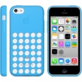 Оригинальный чехол накладка Apple Case для iPhone 5C MF035ZM/A (голубой)