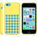 Оригинальный чехол накладка Apple Case для iPhone 5C MF038ZM/A (желтый)