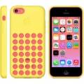 Оригинальный чехол накладка Apple Case для iPhone 5C MF038ZM/A (желтый)