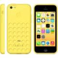 Оригинальный чехол накладка Apple Case для iPhone 5C MF038ZM/A (желтый)