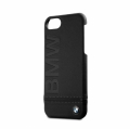 Кожаный чехол накладка BMW для iPhone 7 / 8 Signature Logo imprint Hard Leather Black, BMHCI8LLSB