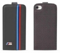 Чехол BMW для iPhone 5/5S/SE M-Collection Flip Perforated BMFLP5MP с флипом (черный)