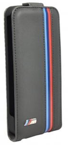Купить чехол BMW для iPhone 5/5S/SE M-Collection Flip Perforated BMFLP5MP с флипом (черный) в интернет магазине