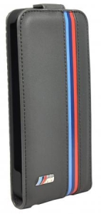 Купить чехол BMW для iPhone 5/5S/SE M-Collection Flip Perforated BMFLP5MP с флипом (черный) в интернет магазине