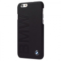 Кожаный чехол накладка BMW для iPhone 6 / 6S Logo Signature Hard Black (BMHCP6LOB)