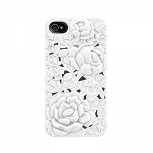 Купить чехол накладка Blossom с розами для iPhone 4 / 4S белый в интернет магазине