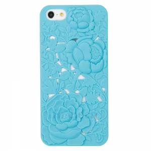 Купить чехол накладка Blossom с розами для iPhone 4 / 4S голубой в интернет магазине