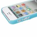 Чехол накладка Blossom с розами для iPhone 5 / 5S голубой 