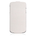 Чехол блокнот Borofone Crocodile Series для Samsung Galaxy S4 с флипом (белый)
