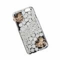 Чехол накладка со стразами для iPhone 6 с бабочками