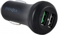 Автозарядка EnergEA Fast drive, 2 USB QC3.0 Aluminium 5.4A, Black (CAR-FD-Q3)