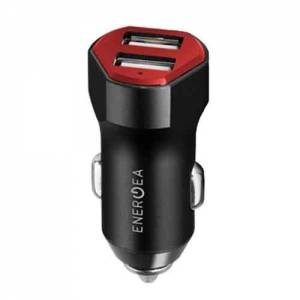 Купить автозарядку EnergEA АЗУ Race drive, 2 USB Aluminium 4.8A, Black (CAR-RD-48R-BLK)