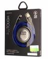 USB кабель EnergEA Alutough для iPhone/iPad 8 pin Lightning MFI, Blue 1.5 метра (CBL-AT-BLU150)